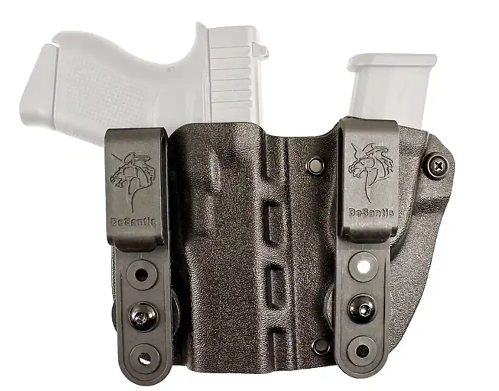 Desantis Pegasus Hidden Truth IWB Holster Glock 19/19X Appendix w/ Mag Pouch LH Black 160KBB6Z0