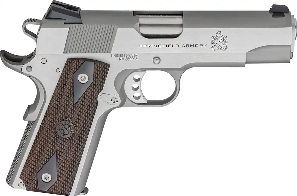 Springfield Armory 1911 Garrison 9mm Luger Pistol 4.25" Stainless/Wood PX9417S