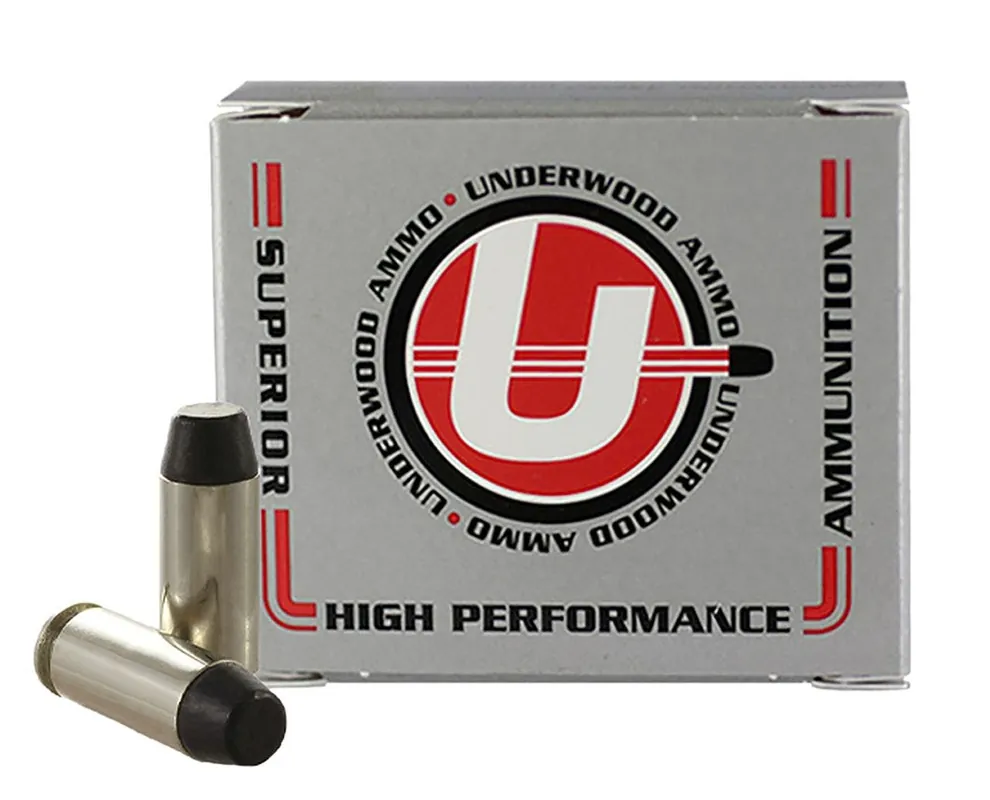 Underwood Ammo 10mm Auto Ammo 220 gr Hard Cast Flat Nose 20 Rounds 242