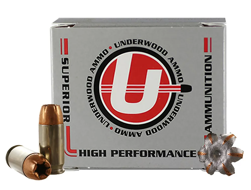 Underwood 45 ACP+P Ammo 230 Grain Jacketed Hollow Point 20 Rounds 334