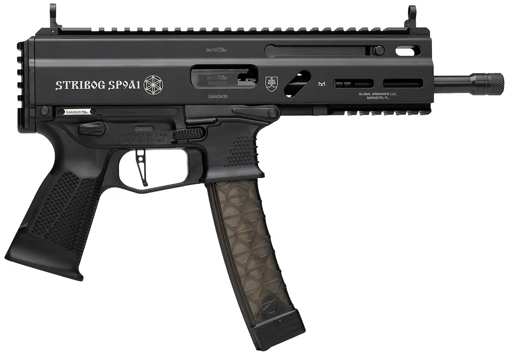 Grand Power SP9A1 Stribog 9mm Luger Tactical Pistol 8" Black 8588005808378