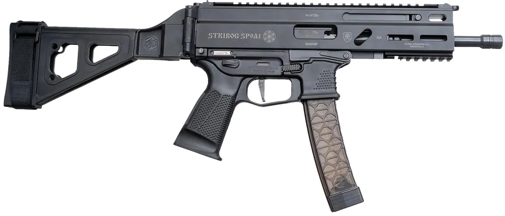 Grand Power SP9A1 Stribog 9mm Luger Tactical Pistol 8" Black 850003223056