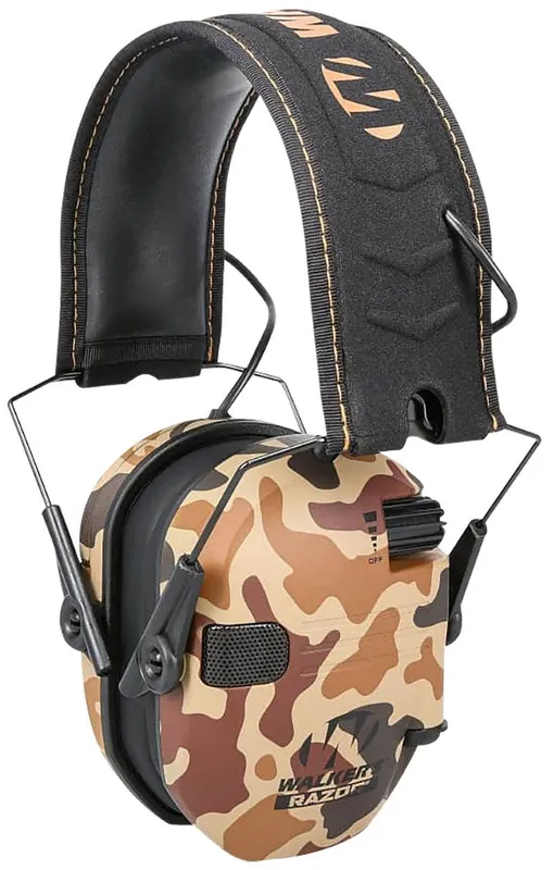 Walker‘s Razor Slim Electronic Muff NRR23 Over the Head Duck Camo