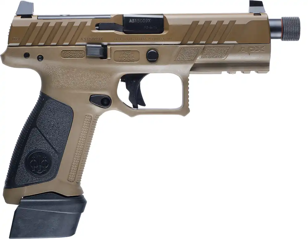 Beretta USA APX A1 Tactical 9mm Luger Pistol 4.80" FDE JAXA1F921FDE
