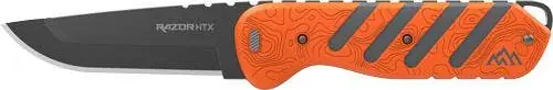 Outdoor Edge HTX35B-6C Razor HTX Knife 3.5" Fixed Gry/Org HTX35B6C