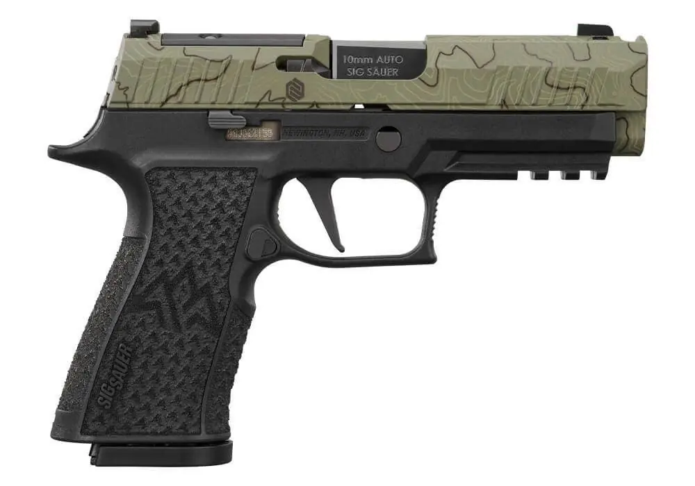 Sig Sauer P320 XTen Endure Comp 10mm Auto Pistol 3.80" Green 320XCA10COMPCW