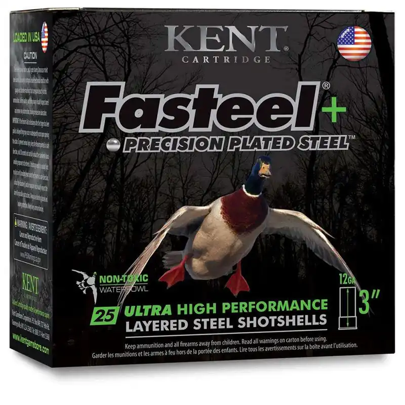 Kent Fasteel+ Precision Steel 12 Gauge Ammo 3" BB 25 Rounds K123FSP36BBX2