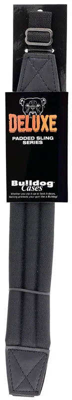 Bulldog Deluxe Sling made of Black Nylon with 1" W & Padded Design for Rifles