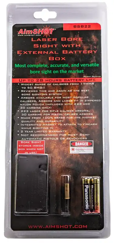 Aimshot Boresight w/ External Battery, 22LR, Laser