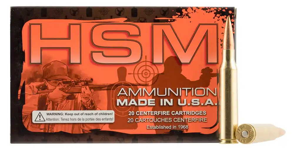 HSM Match 338 Lapua Mag 300 Gr. Sierra MatchKing BTHP 20/Box