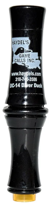 Haydel‘s Game Calls Diver Duck Open Call Attracts Ducks Black Acrylic