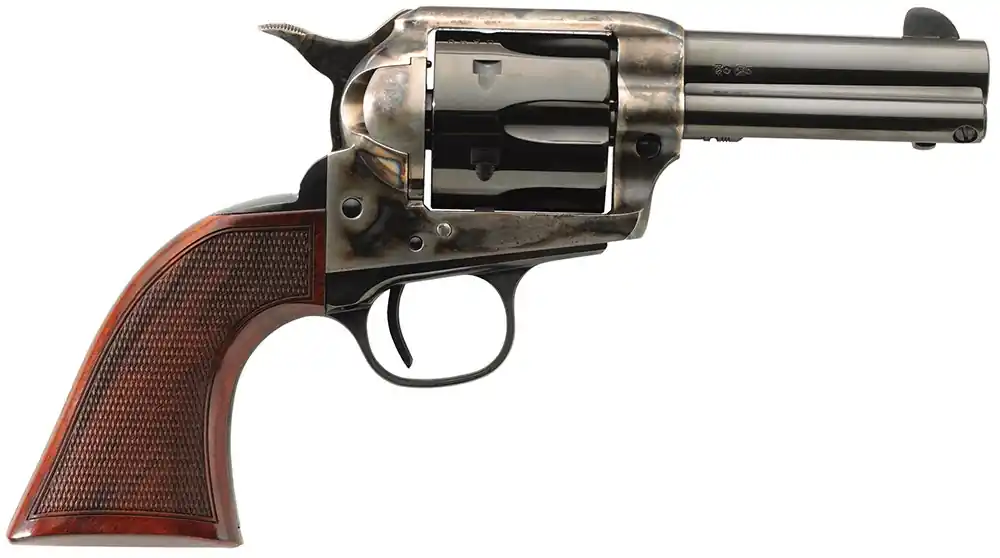 Taylors & Co Running Iron Deluxe 45 Colt Revolver 6+1 3.50" Blued Walnut Grip 550819DE