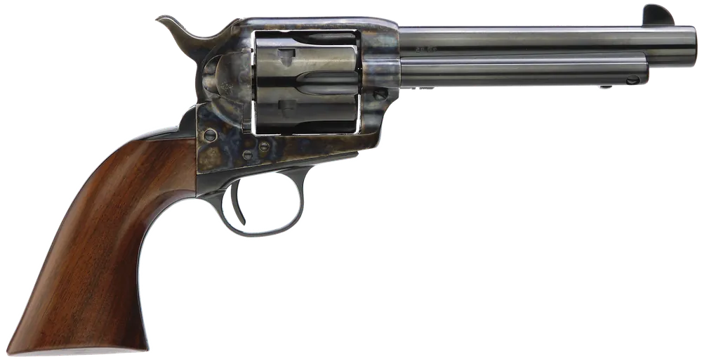 Taylors & Co 1873 Gunfighter 357 Mag Revolver 6+1 5.50", Blued Cyl/Barrel, CCH Frame, Walnut Grip