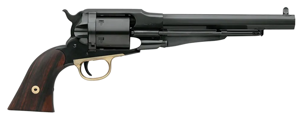 Taylors & Company 550758 1858 Remington Conversion 45 Colt (LC) Caliber with 8" Barrel, 6rd Capacity Cylinder, Overall Blued Finish Steel & Walnut Grip