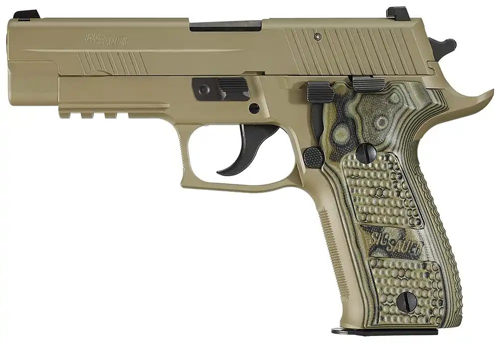 Sig Sauer P226 Scorpion 9mm 4.40" 10+1 DA/SA FDE Night Sights G10 Grips CA Compliant 226R9SCPNCA