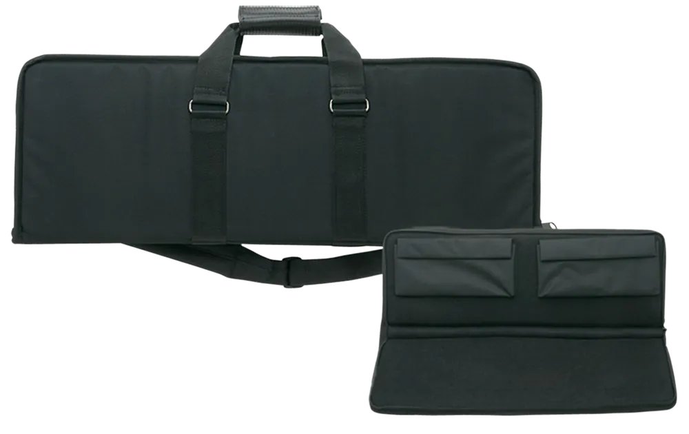 Bulldog Hybrid Tactical Shotgun Case made of Water-Resistant Nylon with Black Finish