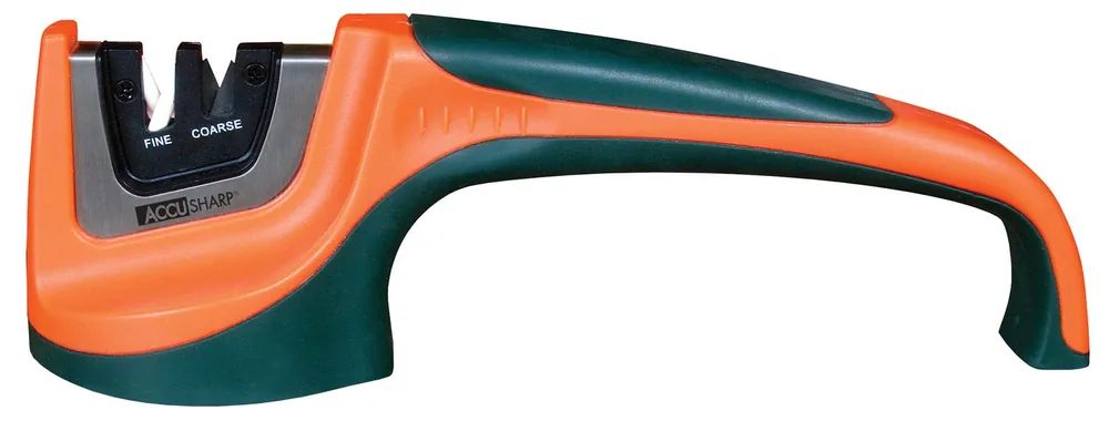 AccuSharp Pull-Through Knife Sharpener Hand Held Fine, Coarse Tungsten Carbide and Ceramic Sharpener