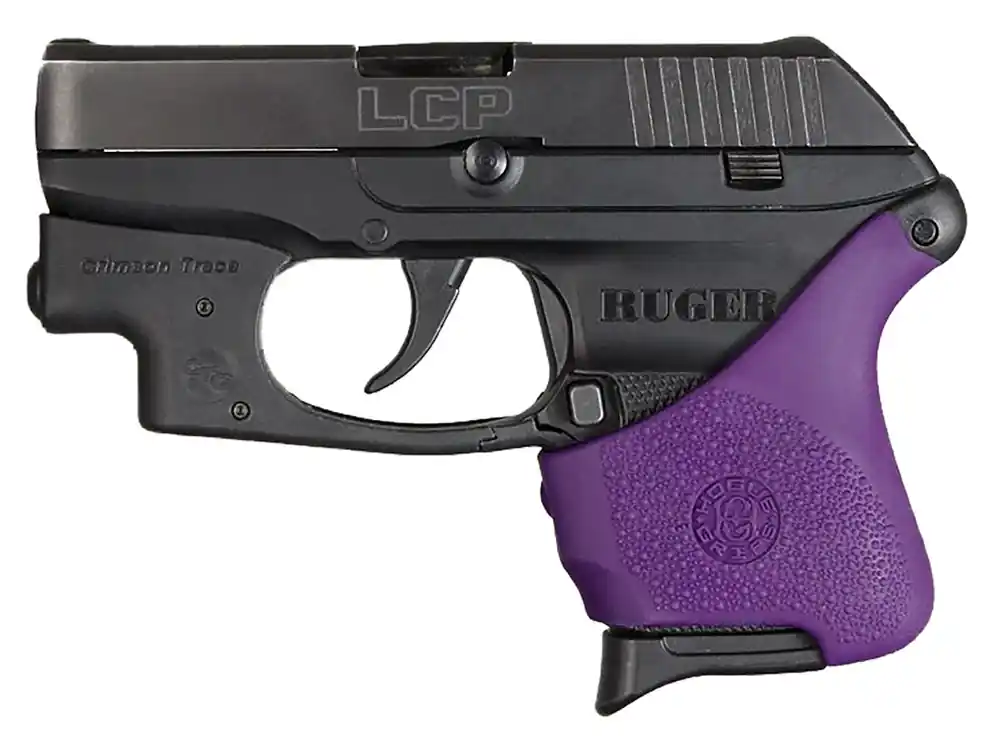 Hogue HandAll Hybrid Grip Sleeve with Textured Finish for Ruger LCP with Crimson Trace