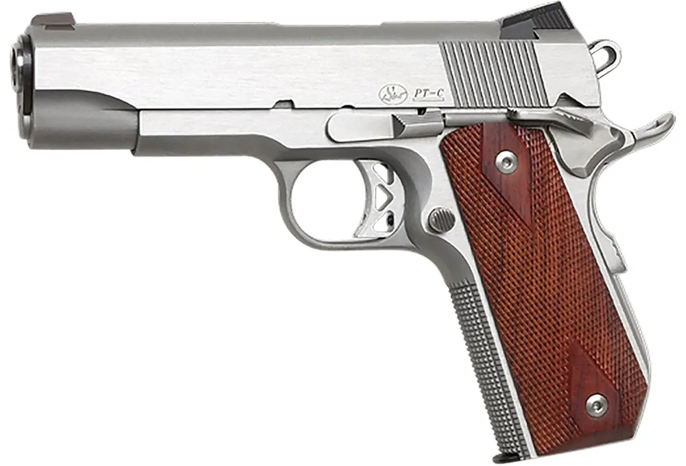 Dan Wesson Commander Classic *CA Compliant 45 ACP Pistol 4.25" SS/Wood Grip 01912