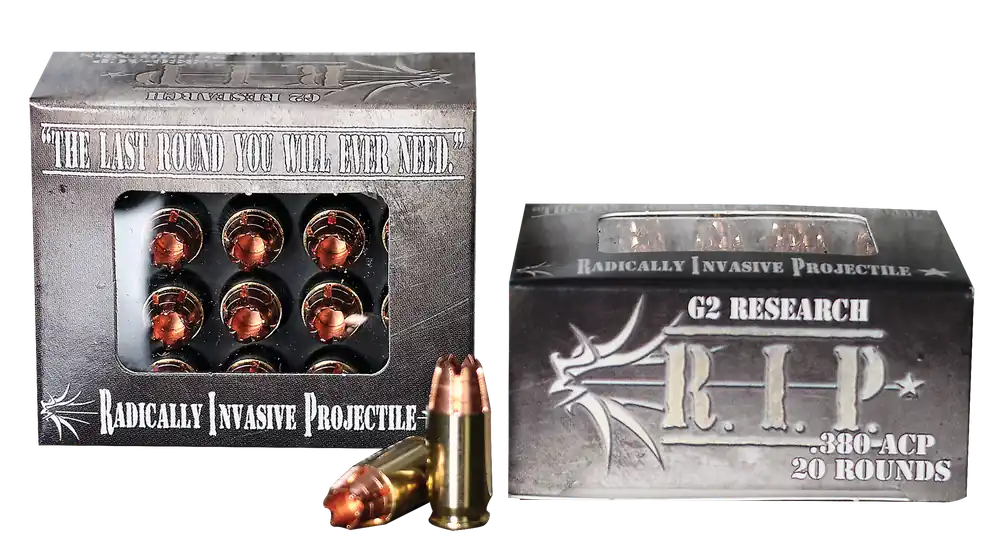 G2 Research ACP R.I.P 380 ACP 62 gr Hollow Point (HP) 20 Bx/ 50 Cs