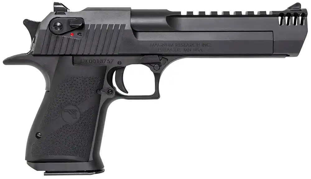 Magnum Research Desert Eagle Mark XIX .357Mag 9+1 6" Carbon Steel Combat Sights Ambi Safety Rubber Grip Brake Black DE357IMB