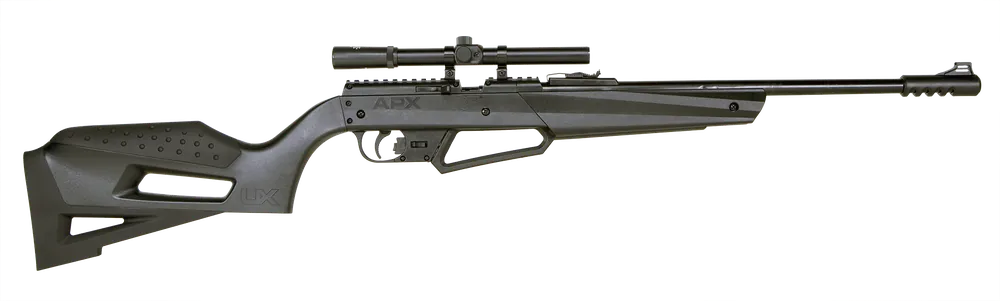 Umarex USA 2251600 NXG APX Youth Spring Piston 177 Pellet,177 BB Overall Black with Synthetic Stock Includes Scope