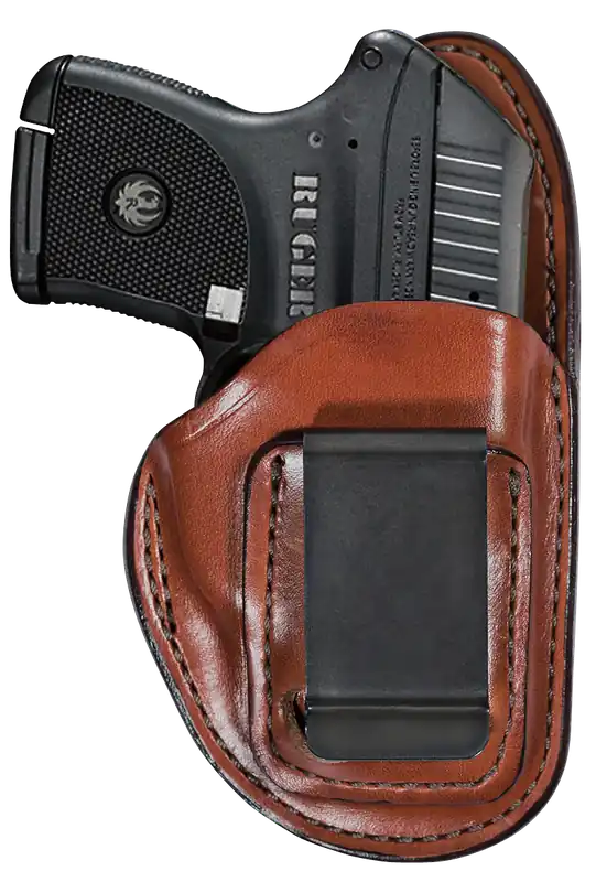 Bianchi 100 Professional IWB Tan Leather Fits Kahr P380 Ruger LCP 380 Belt Clip Mount RH
