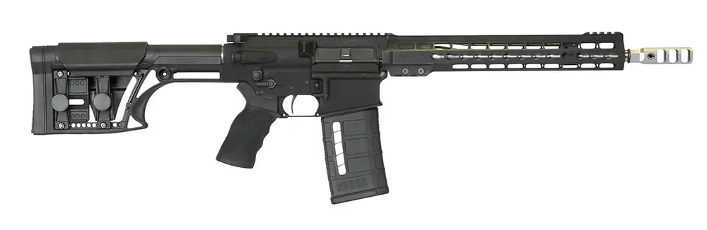 ArmaLite AR-10 Competition 308 Win 25+1 13.50" Barrel, Black Anodized Receiver, Adjustable Luth-AR MBA-1 Stock, Optics Ready