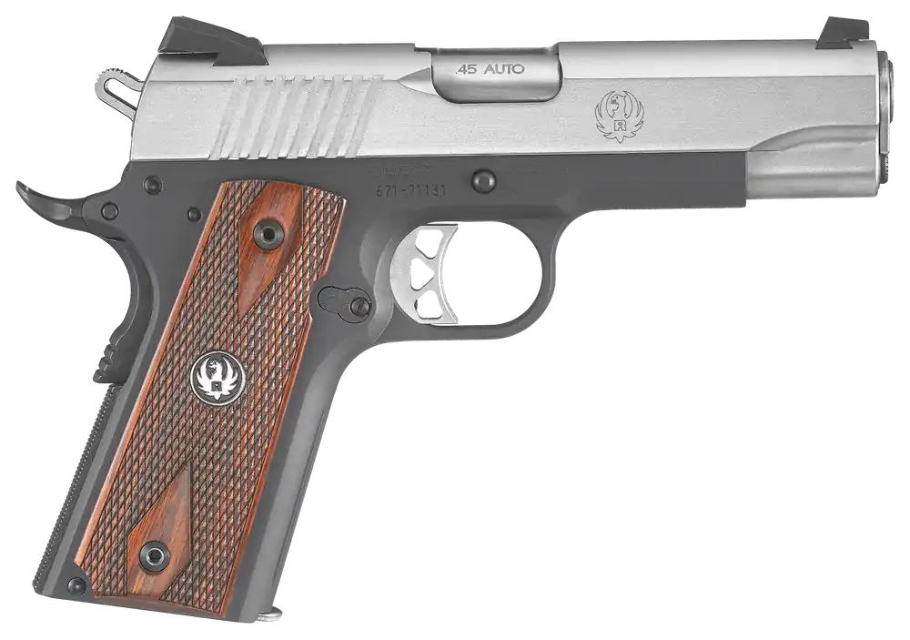 Ruger SR1911 Lightweight Commander .45ACP 4.25" 7+1 Black Anodized Frame Stainless Slide 6711