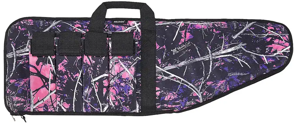 Bulldog Extreme Tactical Rifle Case made of Water-Resistant Nylon with Muddy Girl Camo