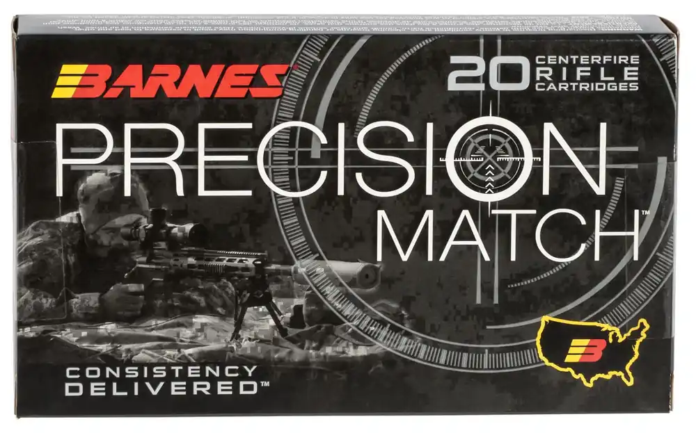 Barnes Bullets Precision Match 300 Win Mag 220 gr OTM Boat Tail 20 Bx