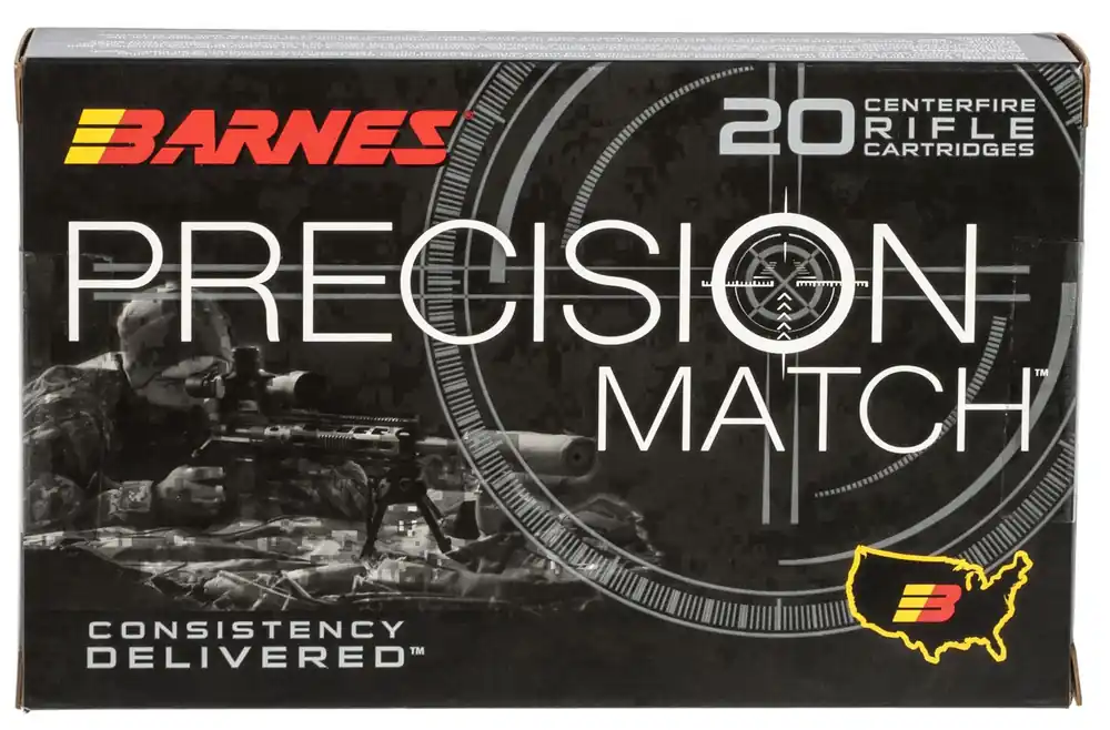 Barnes Bullets Precision Match 338 Lapua Mag 300 gr OTM Boat Tail 20 Bx