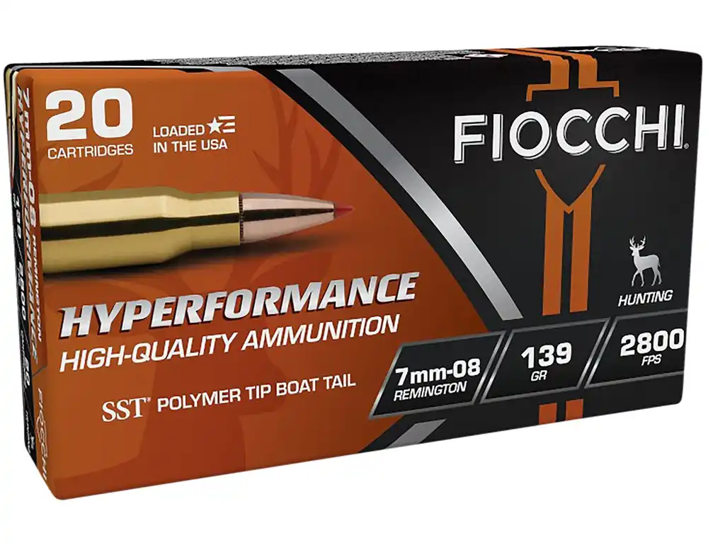 Fiocchi Hyperformance 7mm-08 Rem 139 Gr. Super Shock Tip 20/Box