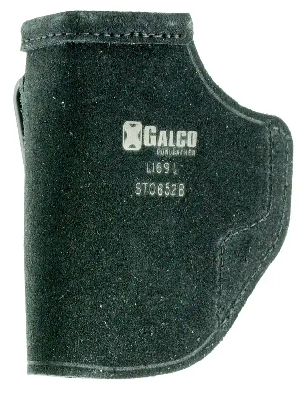Galco Stow-N-Go IWB Black Leather Fits S&W M&P Shield 3" 9/40 & 2.0 9/40 Taurus 709 slim;Walther PPS Belt Clip Mount RH