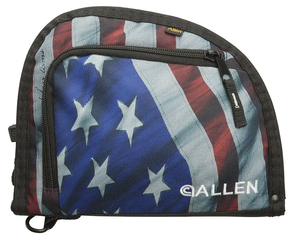 Allen Victory Auto Fit Handgun Case made of Endura with USA Flag Finish