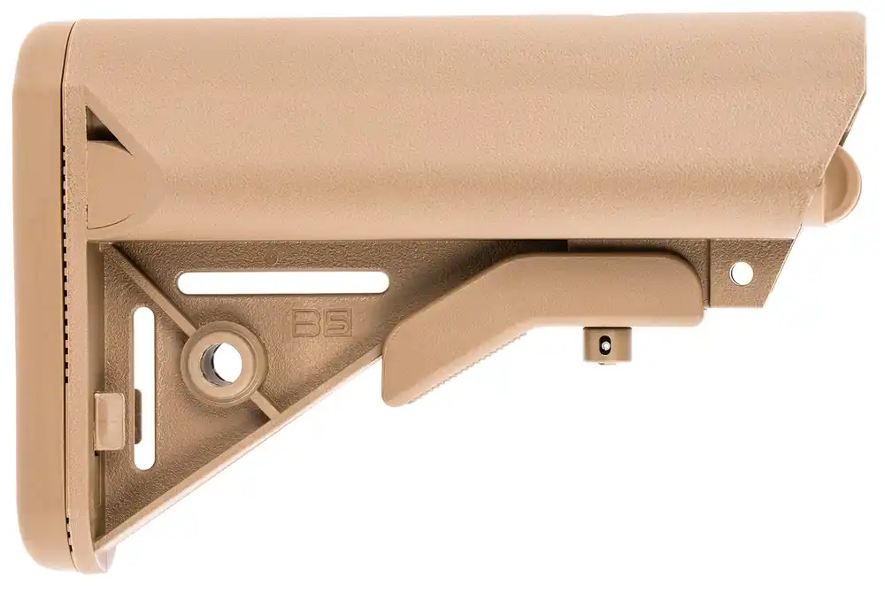 B5 Systems Enhanced SOPMOD Stock Flat Dark Earth Synthetic for AR-15, M4 with Mil-Spec Receiver Extension (Tube Not Included)