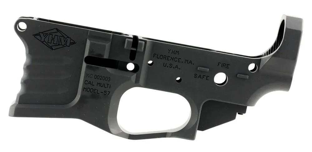Yankee Hill Billet AR-15 Lower Receiver 5.56x45mm NATO 7075-T6 Aluminum Black Anodized 125BILLET