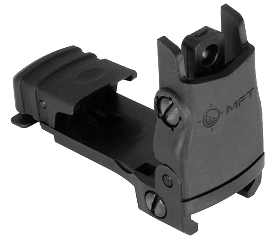 Mission First Tactical Flip Up Rear Sight Black for AR-Platform