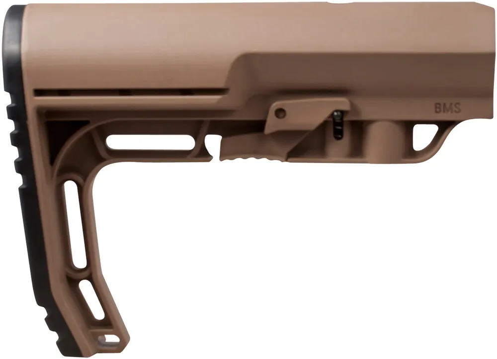 Mission First Tactical Battlelink Minimalist Stock Collapsible Scorched Dark Earth Synthetic for AR-15, M16, M4 with Commercial Tube (Tube Not Included)