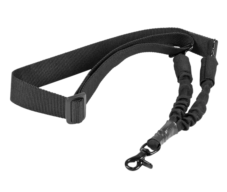 NcStar Single Point Sling 1.50" W x 44"-60" L Adjustable Bungee Black