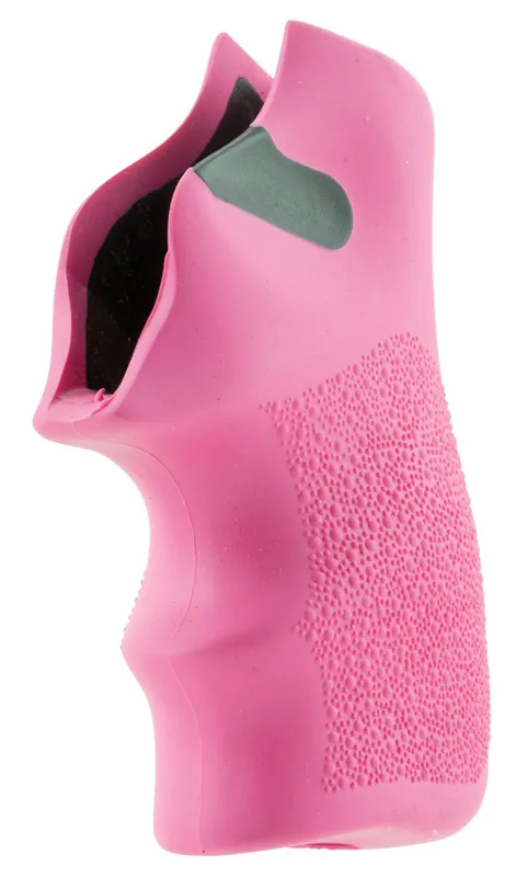 Hogue Tamer Cushion Pink Rubber Grip with Finger Grooves for Ruger LCR, LCRx