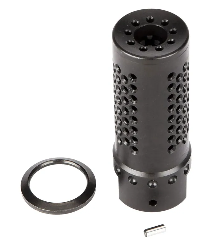 Spikes Tactical Dynacomp Extreme Muzzle Brake Black Nitride 416R Stainless Steel with 5/8"-24 tpi Threads & 2.25" OAL for 308 Win