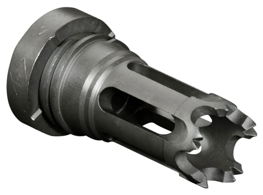 Yankee Hill Phantom Flash Hider Black Phosphate Steel with 1/2"-28 tpi Threads for 5.56x45mm NATO AR-Platform