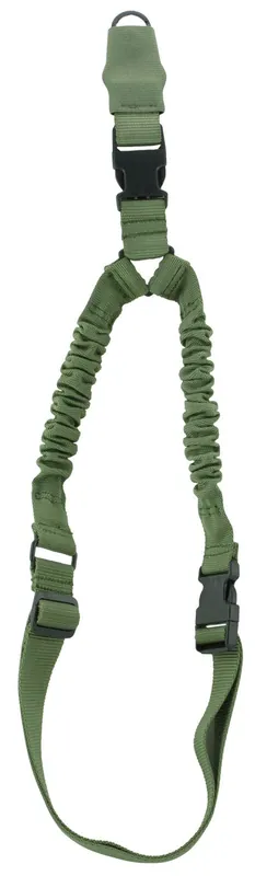 Aim Sports One Point Sling made of Green Elastic Webbing with 26" OAL, 1.25" W & Bungee Design for Rifles