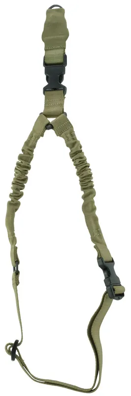 Aim Sports One Point Sling made of Tan Elastic Webbing with 26" OAL, 1.25" W & Bungee Design for Rifles