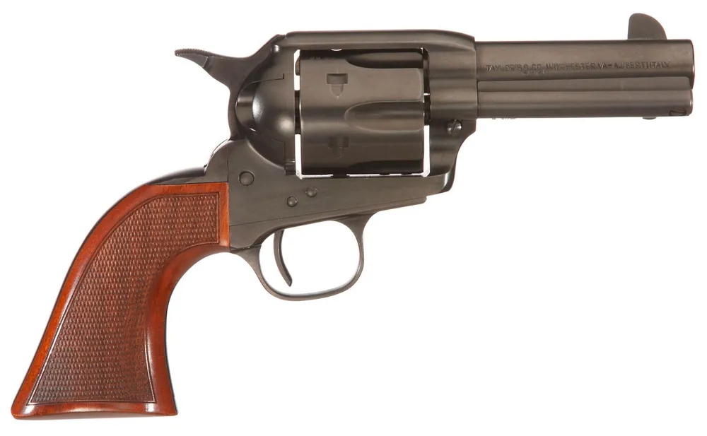 Taylors & Company Runnin Iron Black Rock 45 Colt (LC) Revolver 3.50" 6+1 Taylor Polished Black Nitride