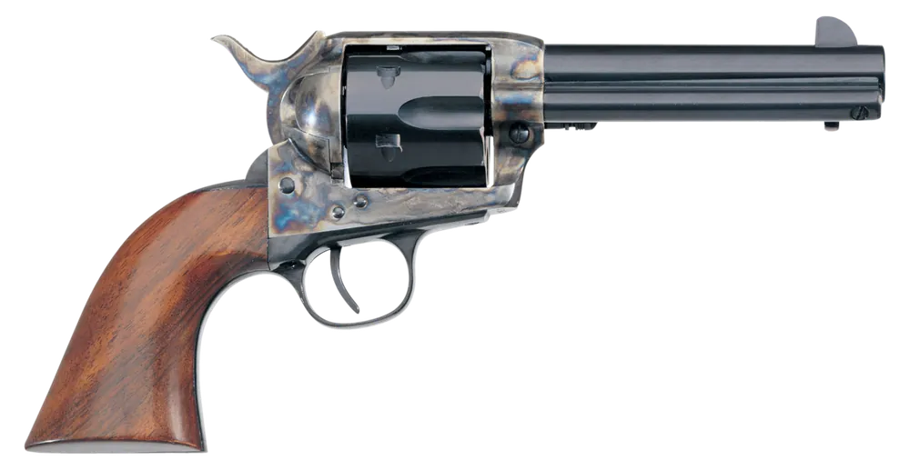 Taylors & Company 700ADE 1873 Cattleman New Model 45 Colt (LC) 6rd 4.75" Blued Cylinder & Barrel Color Case Hardened Steel Frame Walnut Navy Size Grip (Taylor Tuned)