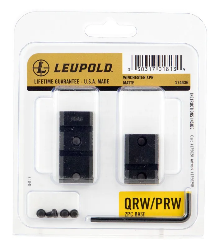Leupold QRW Base Set Matte Black Winchester XPR Quick Release Steel Rifle