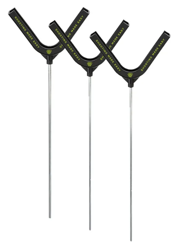 SME Clay Target Holder Black Standing Polymer 3 Per Pkg