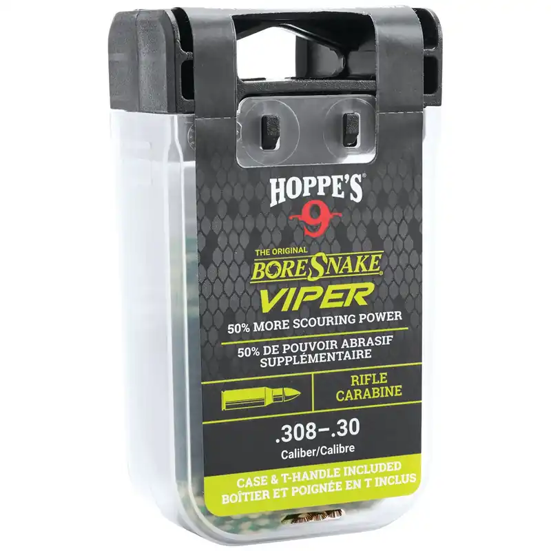 Hoppe‘s BoreSnake Viper Den 30/308 Caliber Rifle Firearm Bronze Bristles